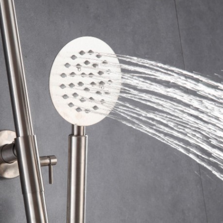 Pommeau de douche à effet pluie en acier inoxydable