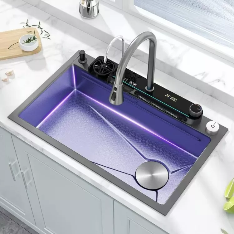 Robinet à affichage numérique intelligent en acier inoxydable