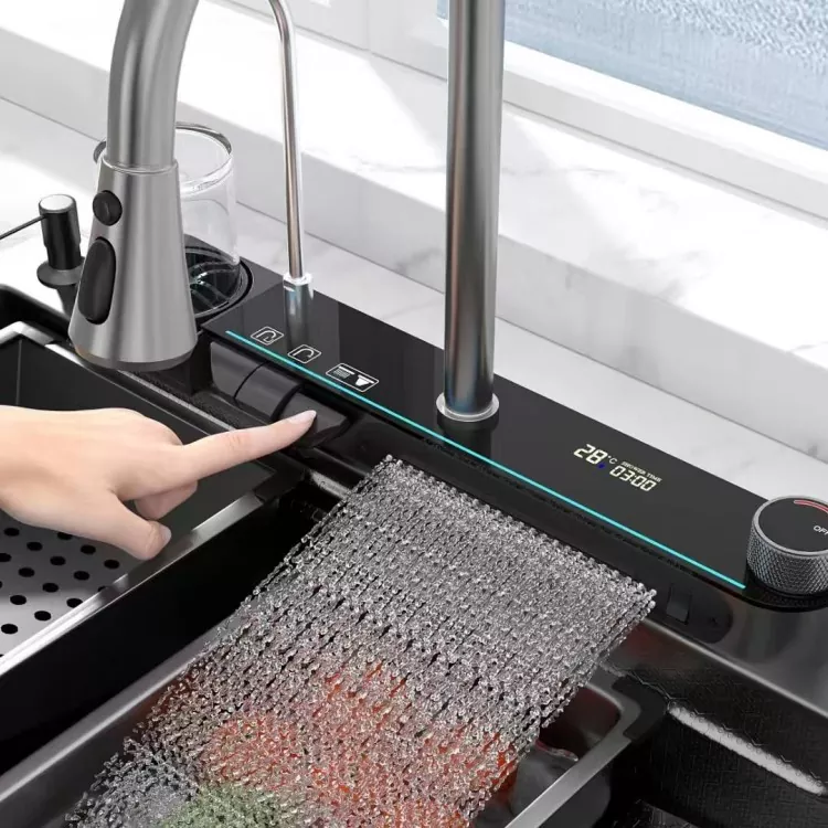 Robinet à affichage numérique intelligent en acier inoxydable avec contrôle de la température